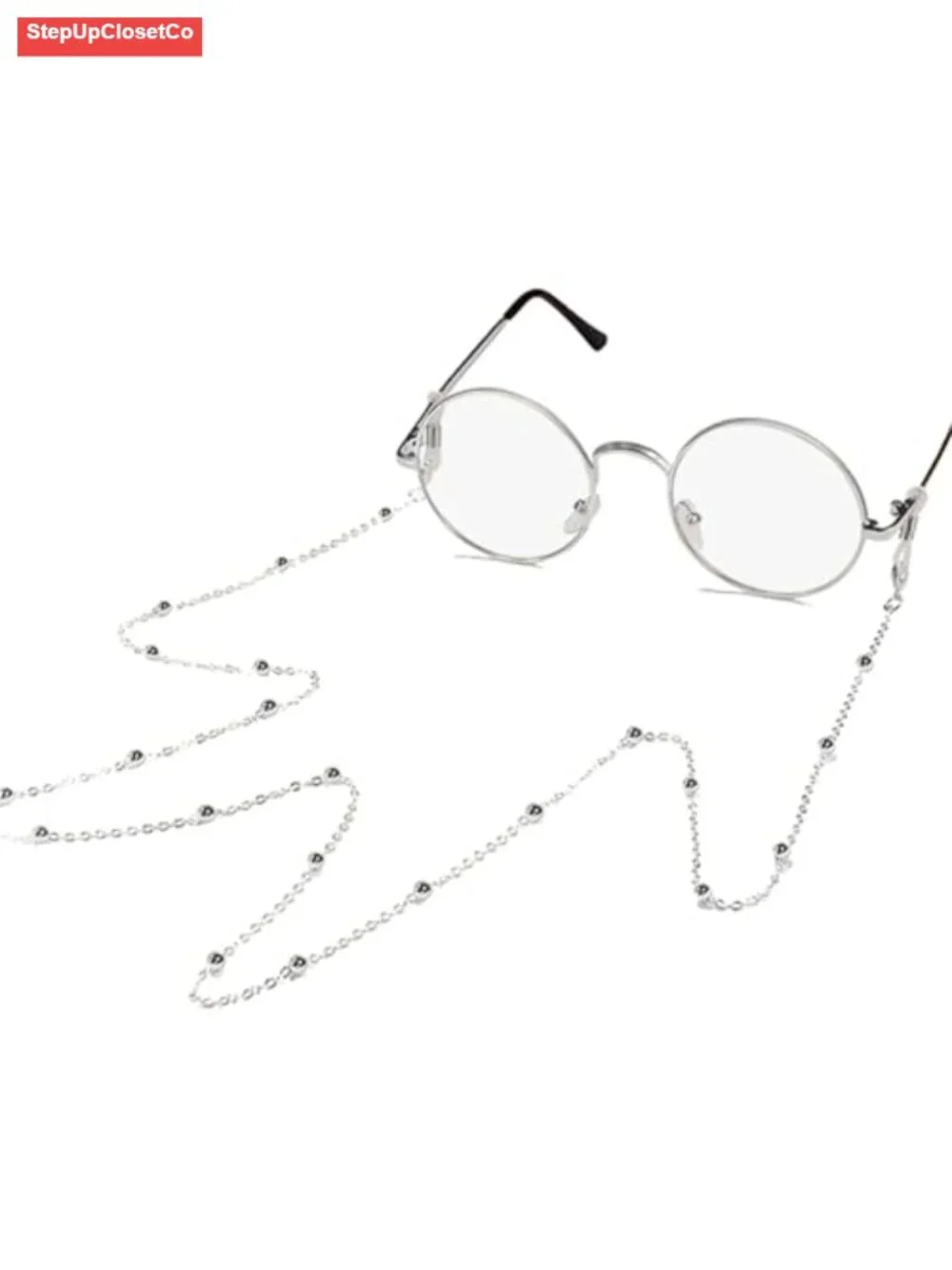 Adjustable Beaded Eyeglass Chain for Women, Eyewear Holder Cord for Reading
